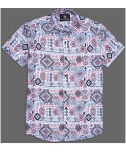 Stylish Floral Fusion Ethnic Inspired Shirt