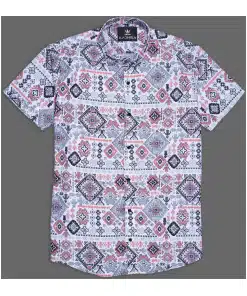 Stylish Floral Fusion Ethnic Inspired Shirt