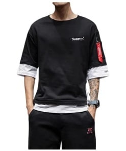 Solid Regular Fit Cotton Tshirt for Men