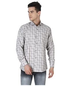 Men's Regular Fit Long Sleeve Button Down Shirt