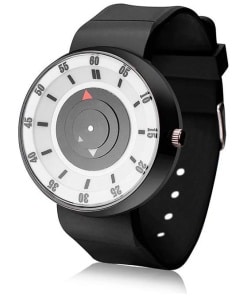 Analog Black Silicon Strap Watch for Men and Boys
