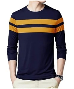 Regular Fit Full Sleeve Cotton Blend Men's T-Shirt