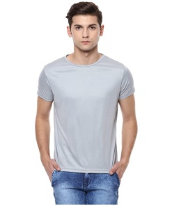 Men's Regular Fit Half Sleeve Tee Trio (Grey, Orange, Red)