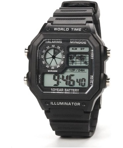 Men's and Boys' Multi-Functional Square Dial Digital Sports Watch