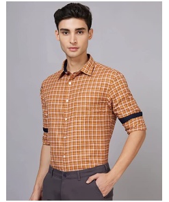 Casual Checked Slim Fit Full Sleeve Shirt for Men
