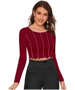 Classic Hosiery Crop T-Shirt in Women's Western Collection