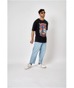 Tropical Threads Oversized T-shirt with Aloha Vibes