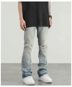 Men's Stacked Baggy Denim Jeans