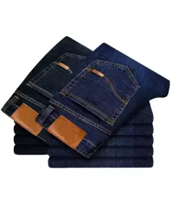 Men's Middle Waist Stretch Casual Jeans
