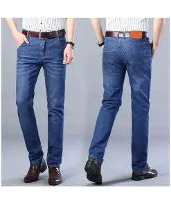 Men's High Waist Stretch Casual Pants