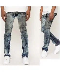Men's Trendsetting Stacked Jeans