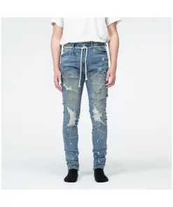 Men's Jeans Infused with Trousers Hip Hop