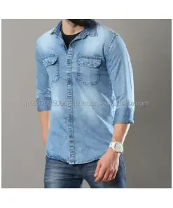 Full Sleeve Denim Shirt for Modern Gents