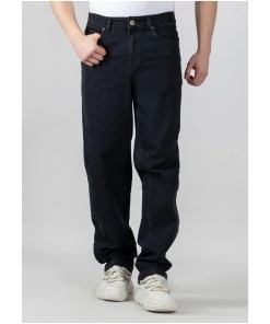 Jet Black Straight Fit Men's Jeans