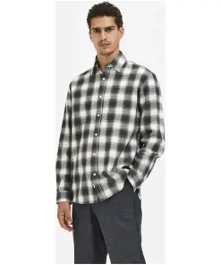 Grey Check Full Sleeves Shirt