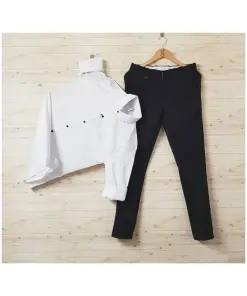 Formal White Shirt & Black Pant Combo
