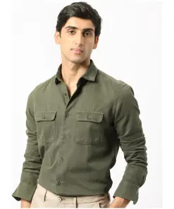 Double Pocket Twill Shirt