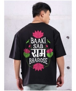 Baaki Sab Ram Bharose Oversized T-shirt for Men