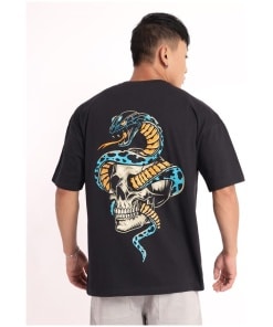 Dragon Printed Oversized T-shirt for Men