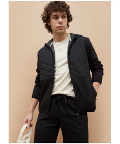 Classic Quilted Jackets for Men Hooded Casual Style