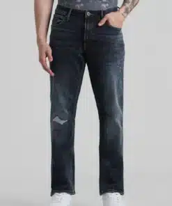 Low Rise Distressed Regular Fit Jeans