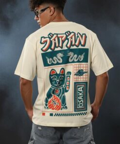 Men’s White Oversized Graphic T-Shirt