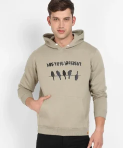 Relaxed Fit Dare To Be Different Hoodie with Kangaroo Pocket