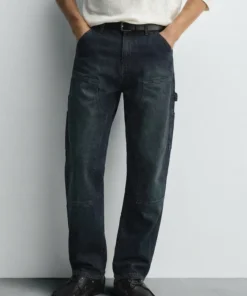 Navy Blue Regular Fit Stretchable Jeans
