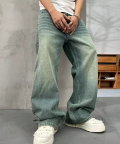 Men’s Spearmint Fade Loose Fit Denim