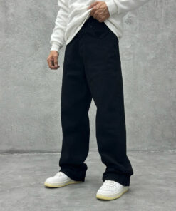 Vintage Pure Black Baggy Fit Rigid Jeans