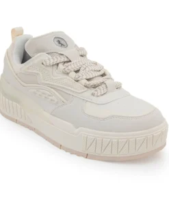 White Men’s Lace-Up Sneakers