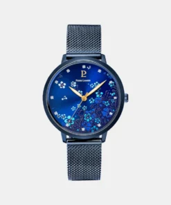 Tallia Women’s Everyday Quartz Watch Blue Dial Sleek Mesh Strap