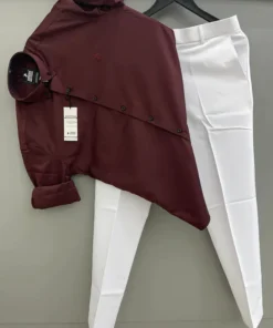 Luxury Finish Partywear Shirt with Trouser Combo