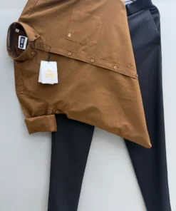 Business Casual Heavy Oxford Shirt With Tailored Formal Pant