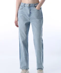 Men’s Designer Straight Fit Jeans with Side Stripe