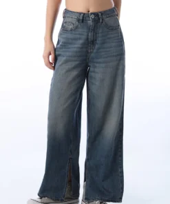 Women’s Casual Cropped High Waist Stretch Denim Jeans
