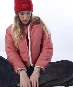 Trendy Pink Double-Sided Fur Jacket