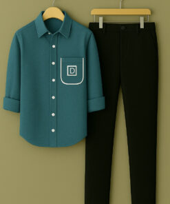 Stylish Corean Pocket Shirt with Pant Combo for Men