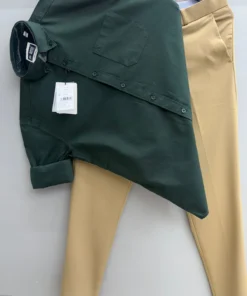 Formal Look Heavy Oxford Shirt With Pants Combo