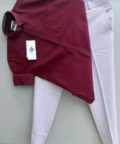 Tailored Oxford Shirt Paired With Formal Pants